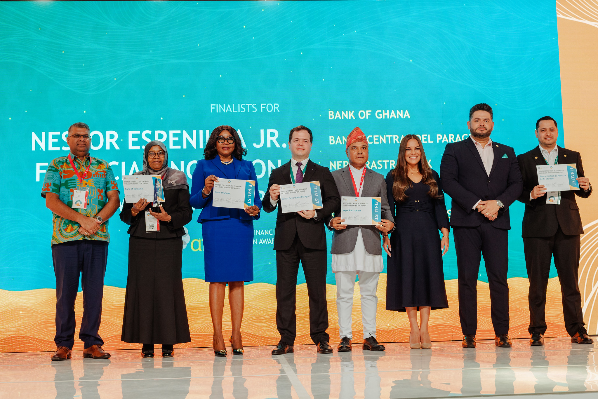 Finalistas del Premio a la Innovación en Inclusión Financiera “Nestor Espenilla Jr.”.